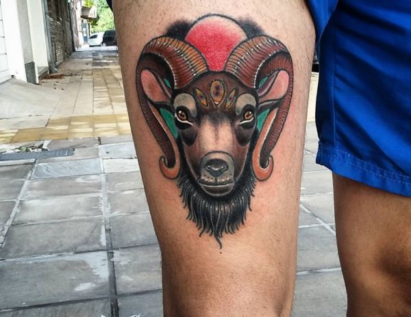 20 Stunning Goat Tattoos And Their Meanings - Nexttattoos 464_x_600_jpg