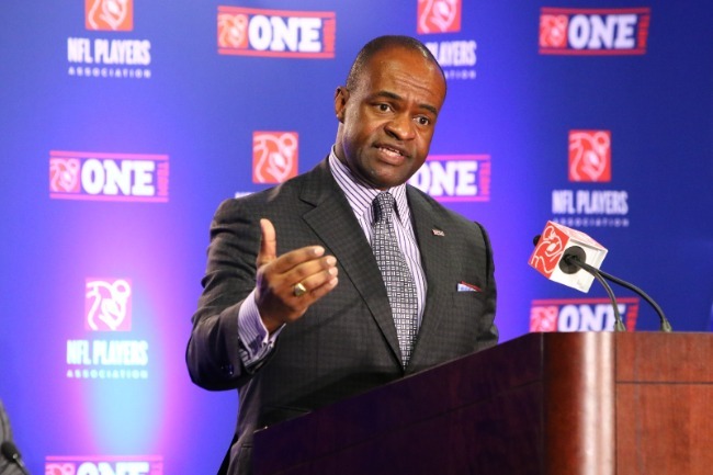 Smith's salary in recent years has hovered around $3 million, according to the union's financial filings. Transcript from NFLPA Super Bowl XLIX Press Conference | NFLPA