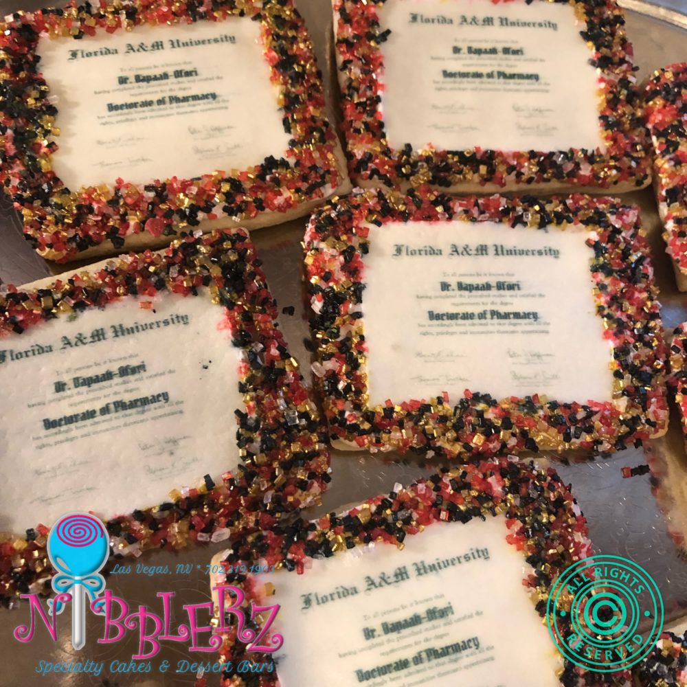 Your Diploma on a Rice Krispie Treat – Nibblerz Desserts