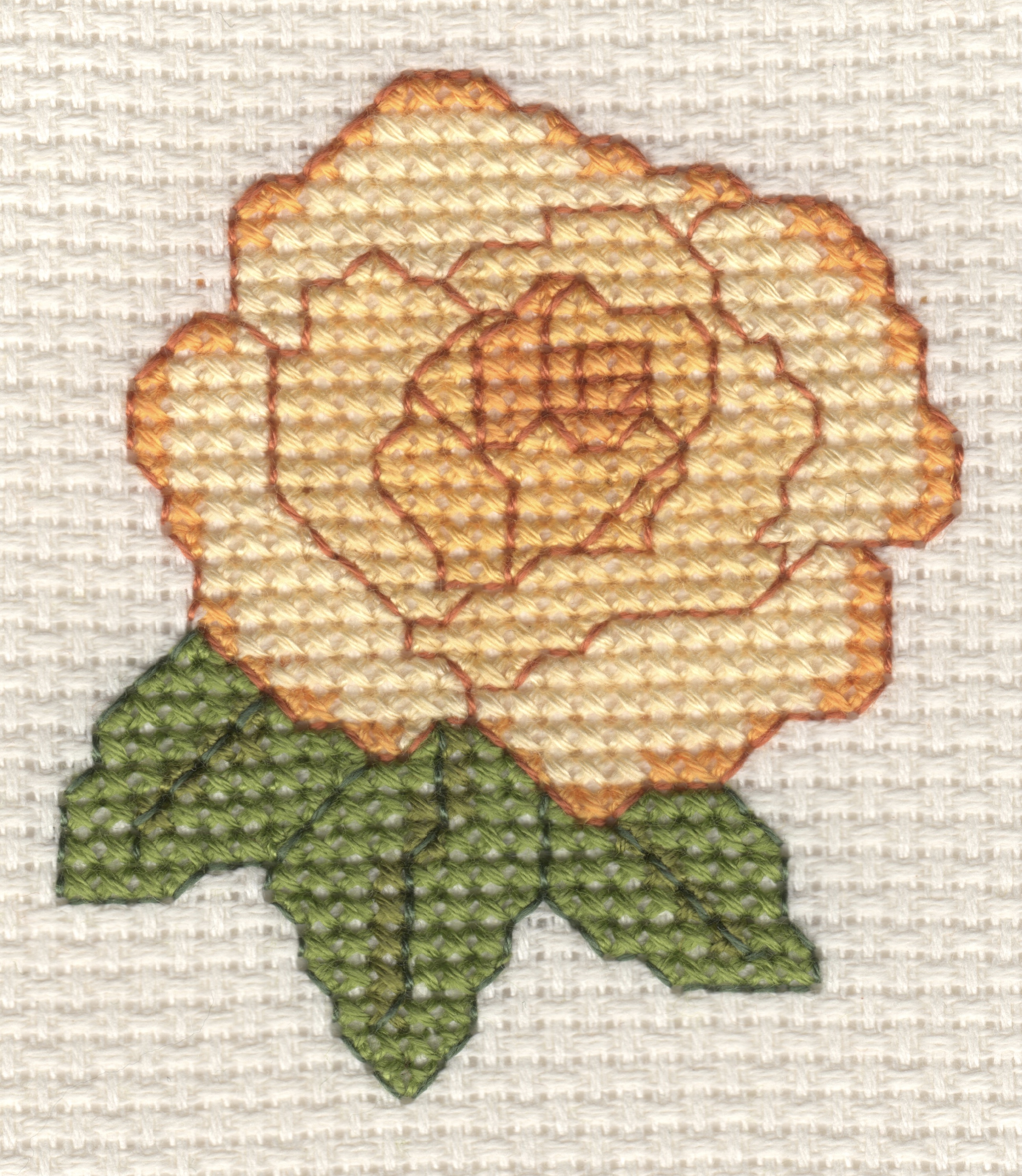 Yellow Rose Cross Stitch Card Kit Nicky Brunger Crafts