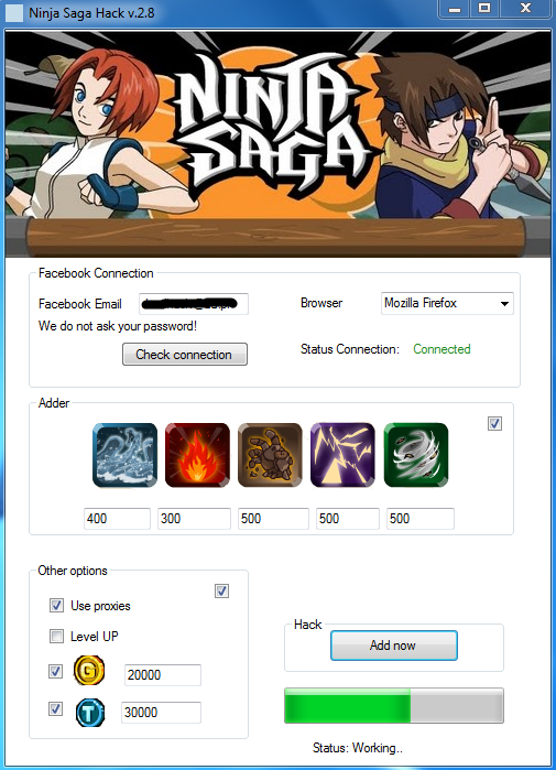 Ninja saga level cheat and coin cheat video tutorial. Ninja Saga Token Hack