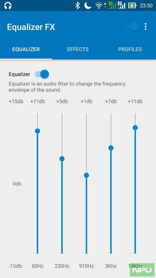 Equalizer FX. Pro for Android goes free as myAppFree app of the day