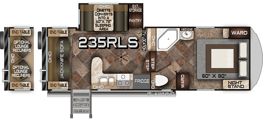 Northwood mfg fox mountain fifth wheels for sale: Northwood Fox Mountain 235rls