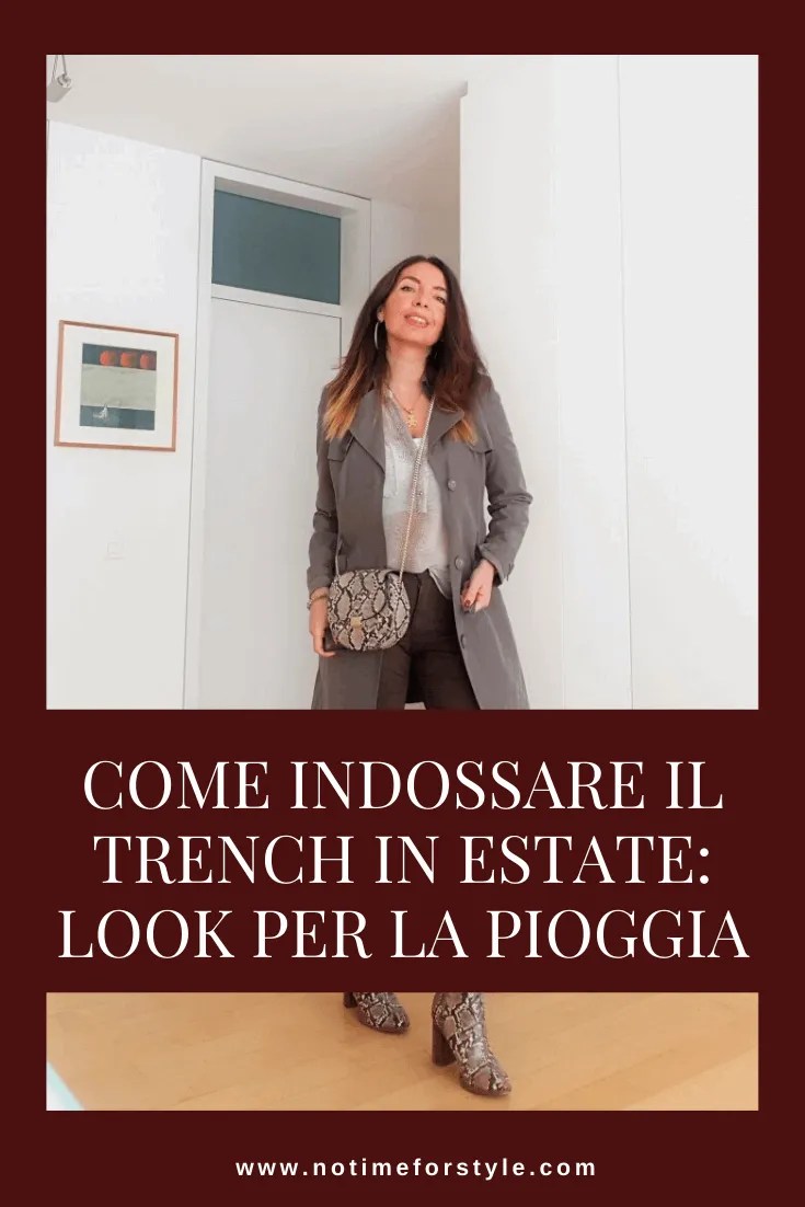 Come indossare il trench in estate: look per la pioggia