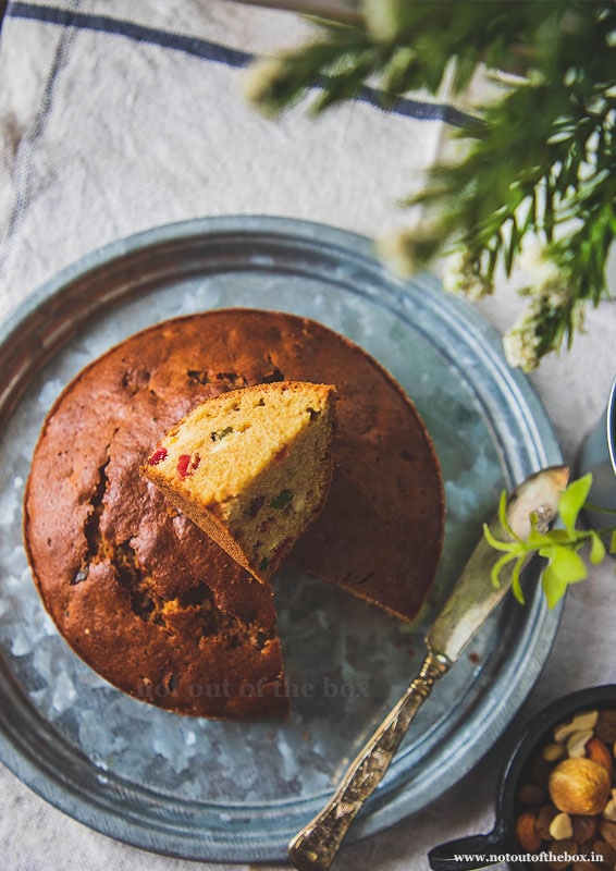 Everyday Atta Fruit Cake / Wheat flour Fruit Cake Not Out of the Box