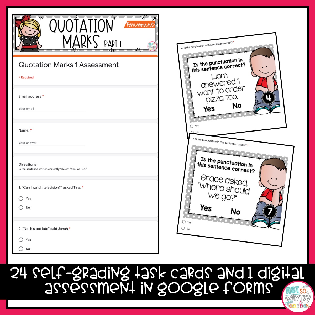 digital grammar fourth grade activities commas and quotation marks pt