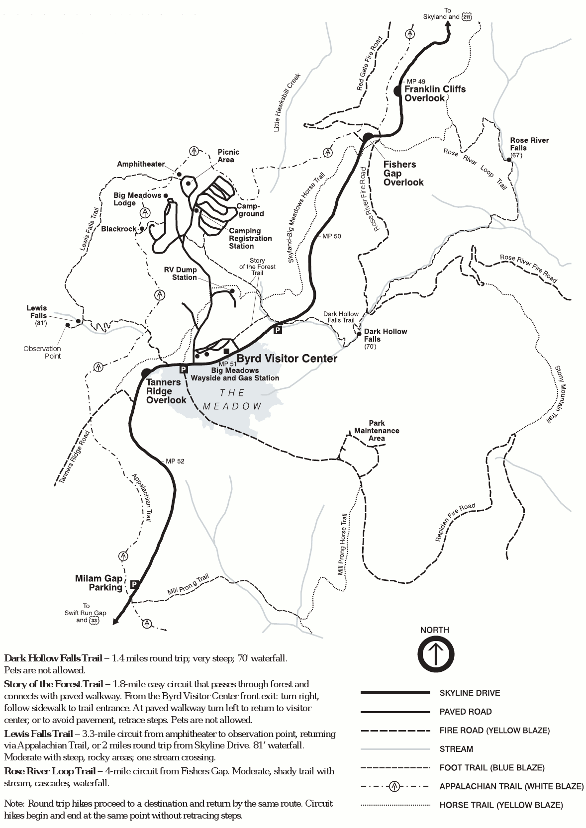 The following state parks in virginia's blue ridge offer cabin rentals: Shenandoah Maps | NPMaps.com - just free maps, period.