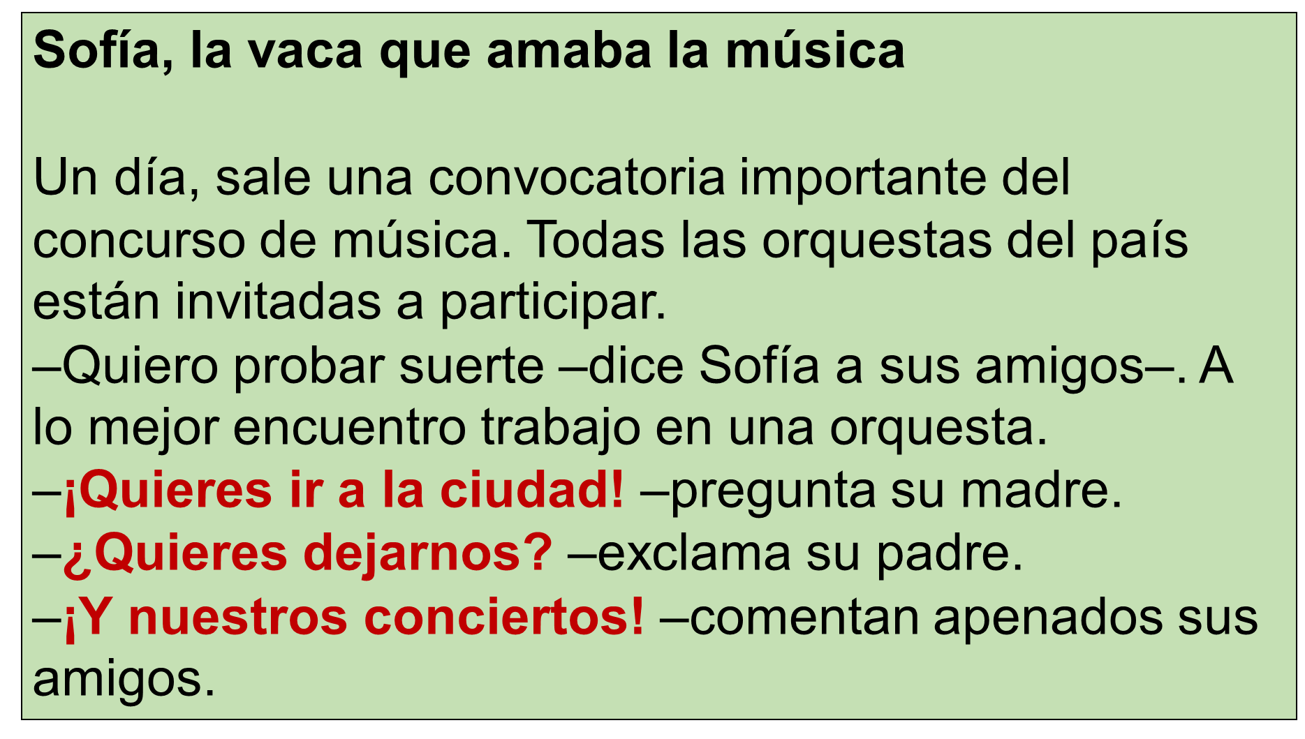 Cambiando el significado de oraciones interrogativas y admirativas