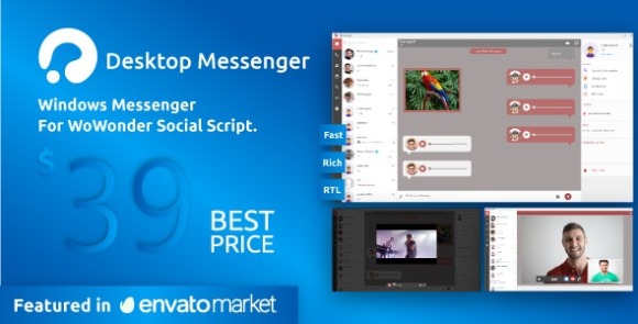 WoWonder Desktop Windows Messenger For WoWonder Social Script