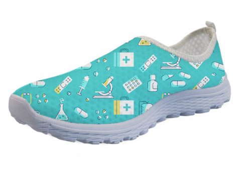 non mesh nursing shoes