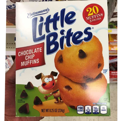 Entenmann's little bites chocolate chip muffins are always baked moist and delicious. Calories In Little Bites Chocolate Chip Muffins From Entenmann S
