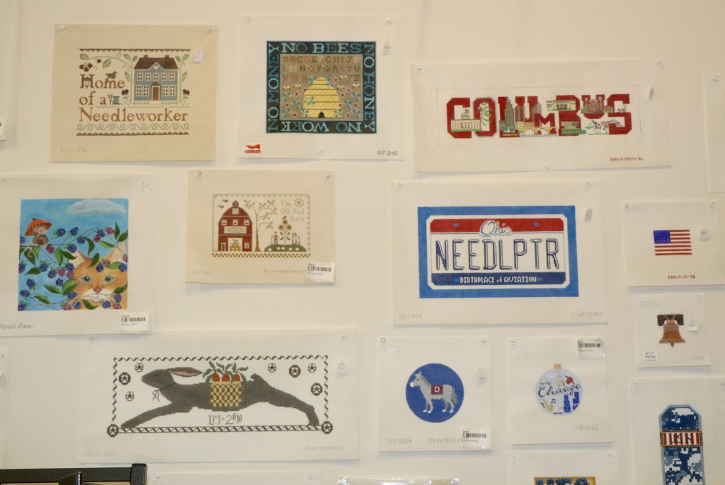 Virtual Tours of Two Ohio Shops Nuts about Needlepoint