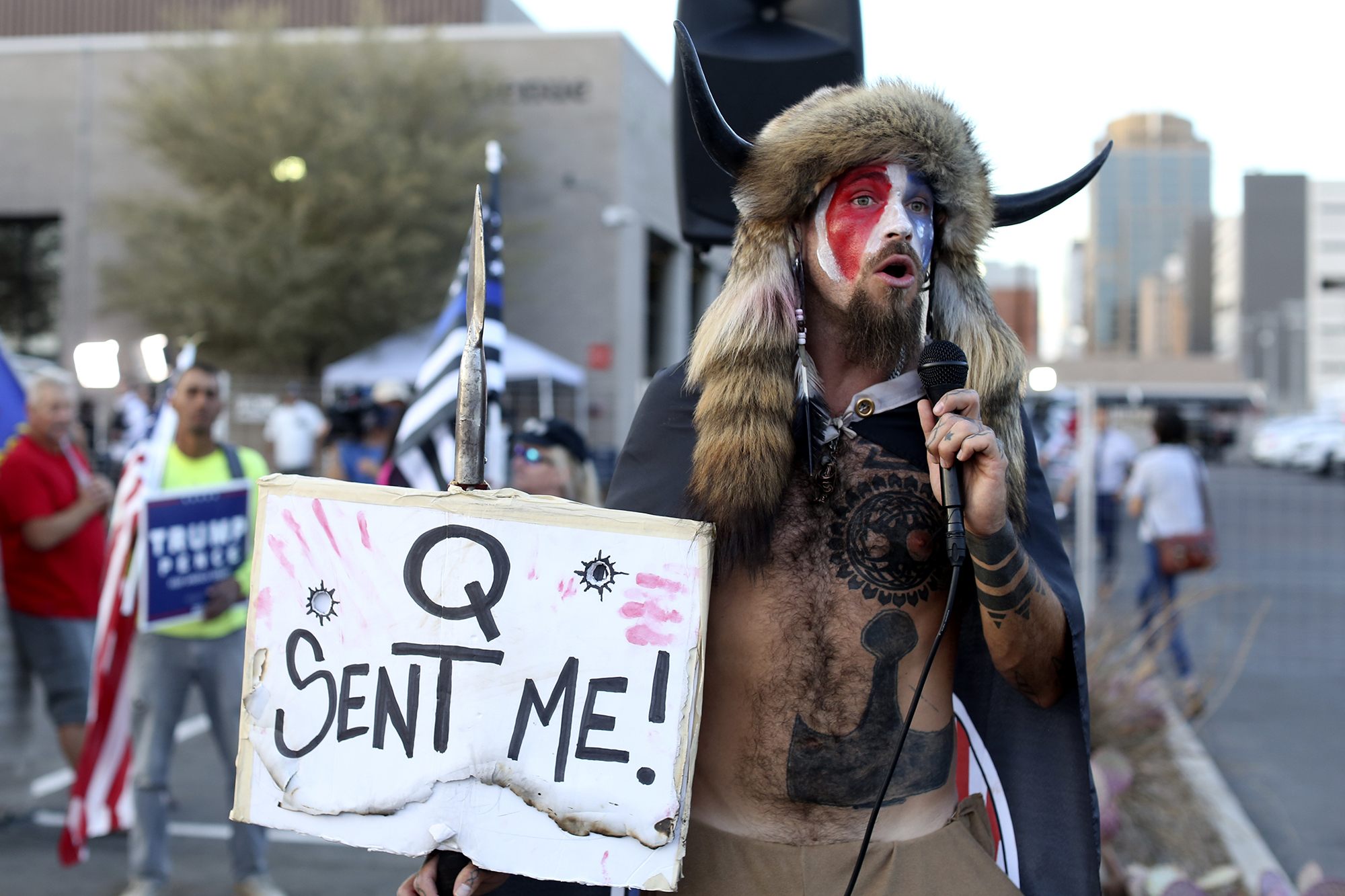 Jacob chansley had pleaded guilty in september to a single count of felony obstruction of an official proceeding. 'QAnon Shaman' Jacob Chansley speaks out about Capitol riot