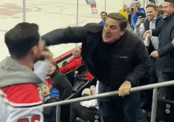 Head_butting_Devils_fan_ignites_wild_brawl_with_Rangers_fan