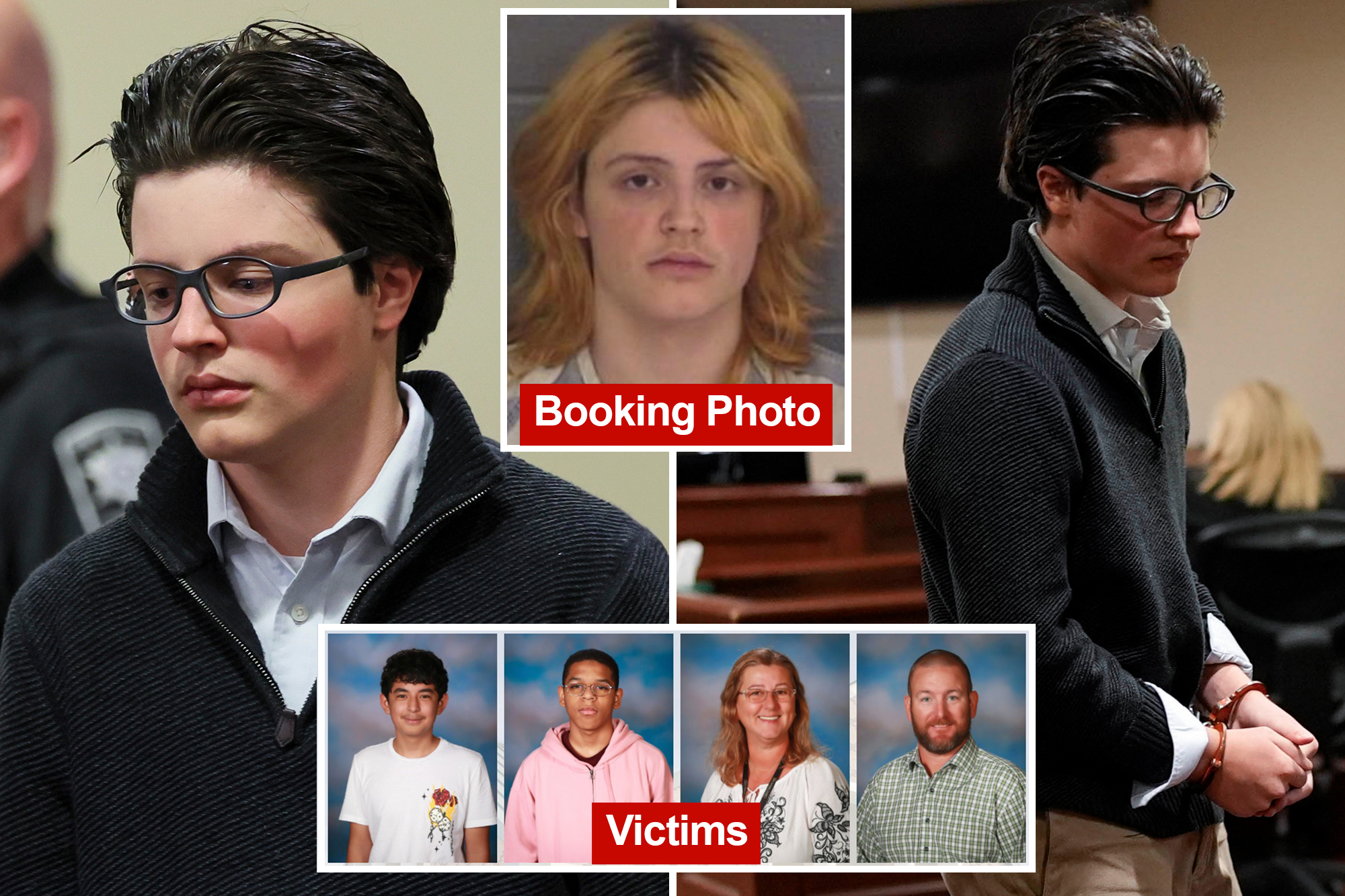 Accused Georgia high school shooter Colt Gray shows off drastically different appearance at court hearing