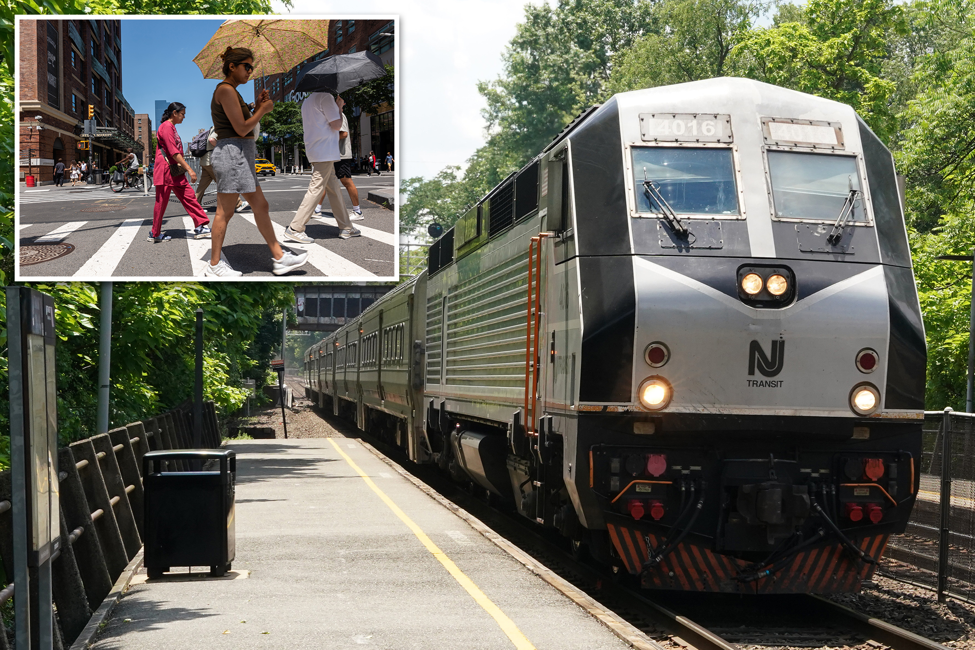 NJ Transit commutes thrown into chaos as extreme heat causes delays, cancellations
