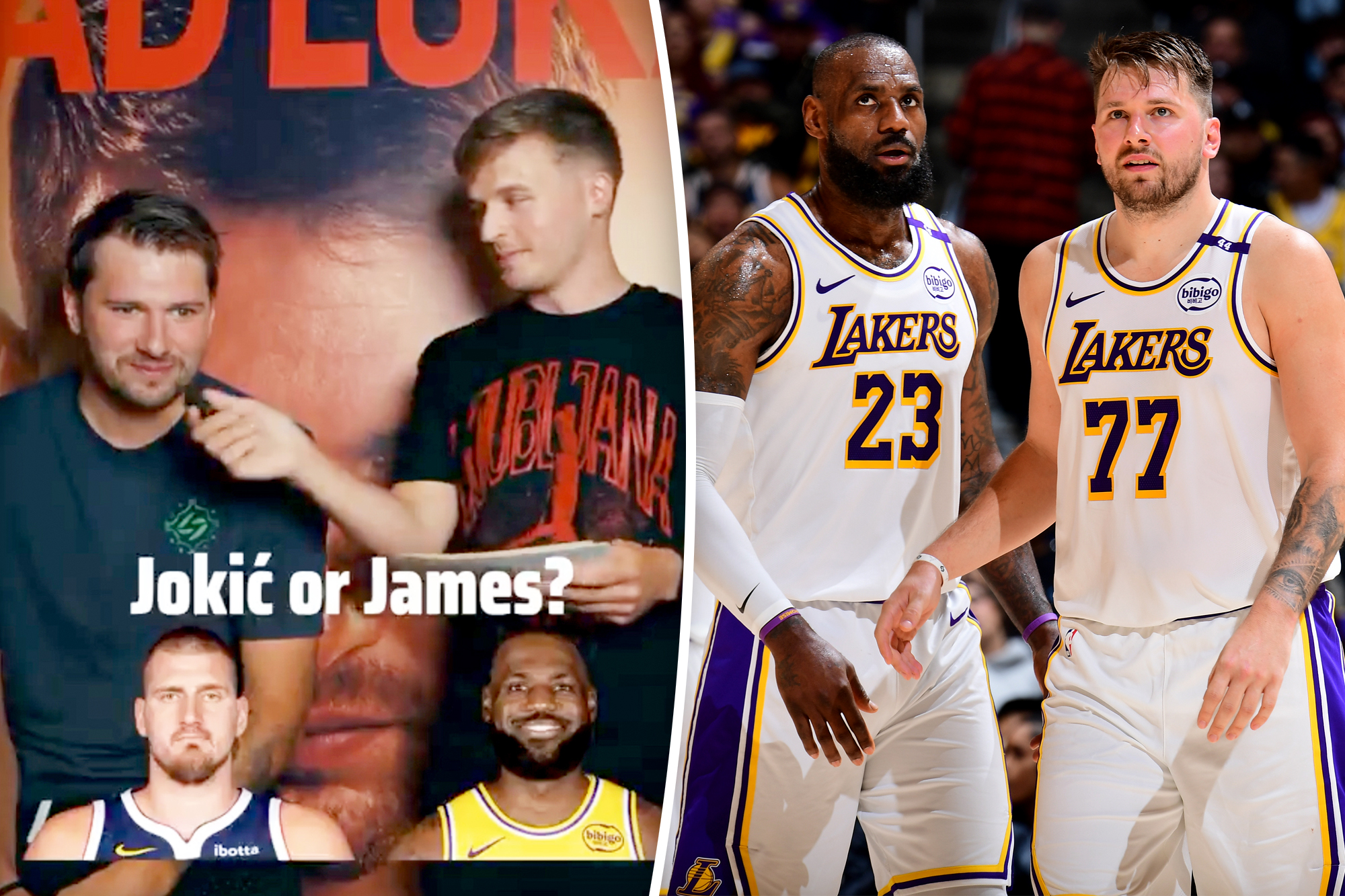 Luka Doncic burns LeBron James with response to teammate question