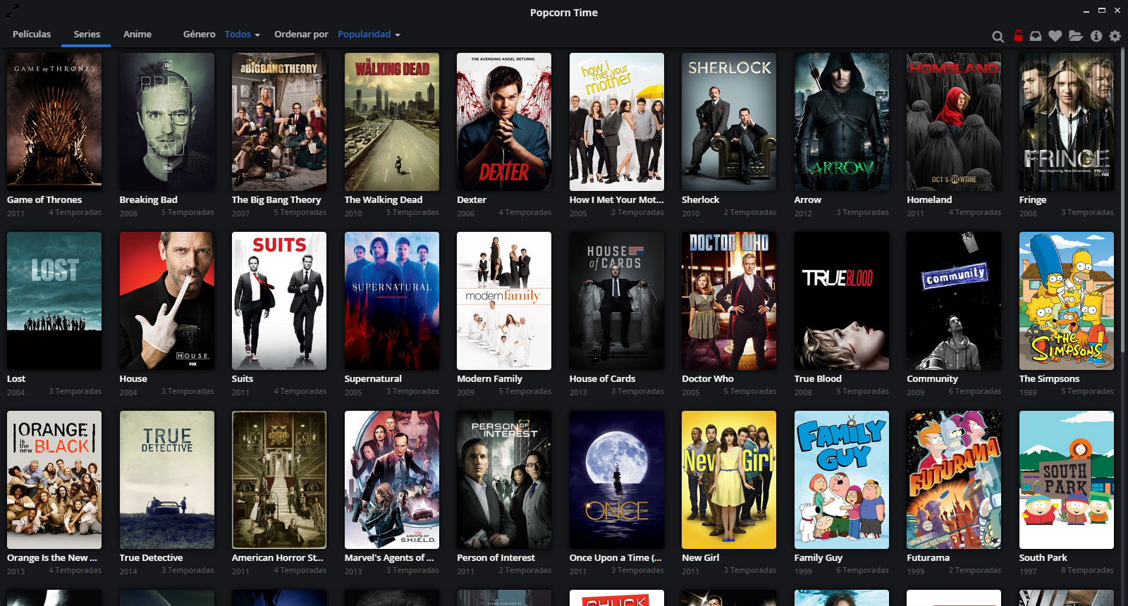 Popcorn Time el mejor programa para ver películas y series