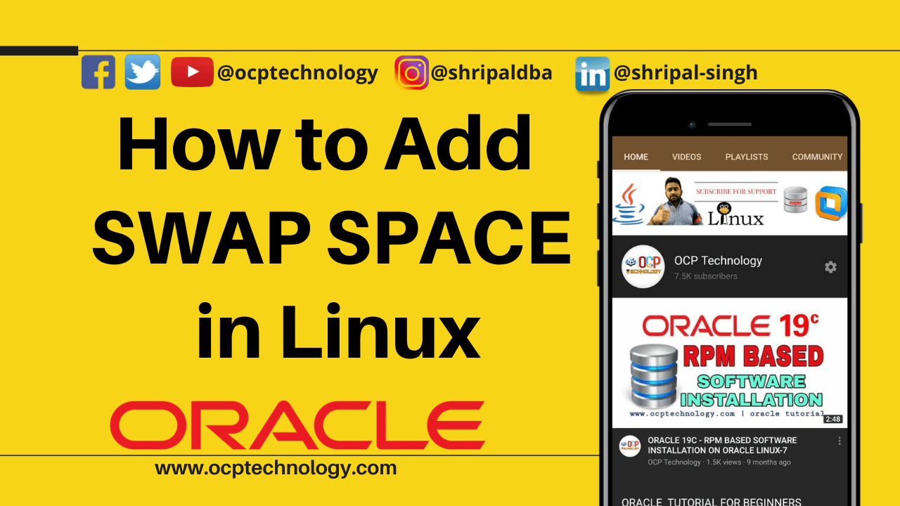 HOW TO ADD SWAP SPACE IN LINUX LINUX SWAP TUTORIAL