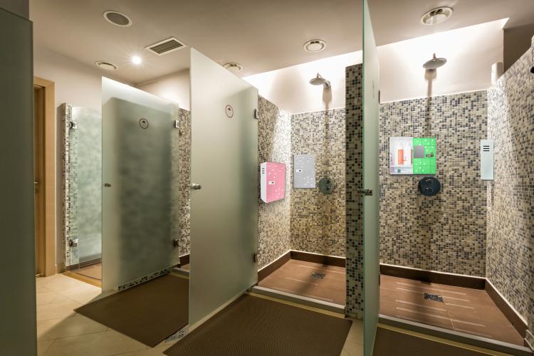 Locker room benches come in a variety of styles . Shlocker: A Mini Shower Locker, Keeps Your Shampoo Safe