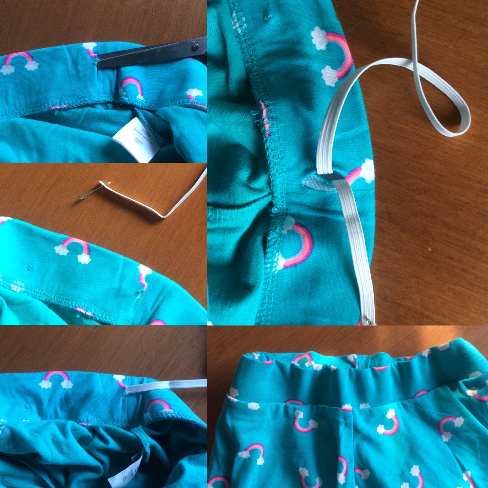 hack for making elastic waistbands smaller