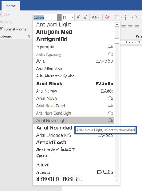Click Download And Install A Font In Microsoft Office 365 Applications Smart Office