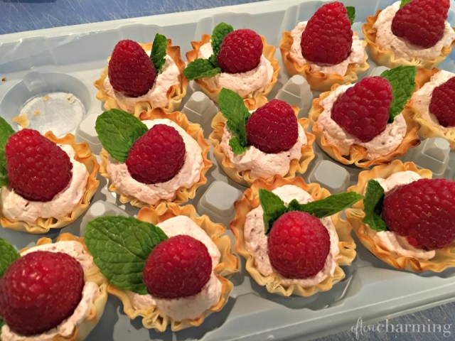 Raspberry Puffs with Mint, Afternoon Tea at Home - Often Charming 