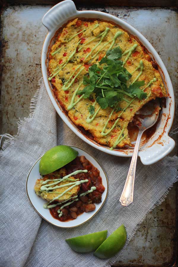 Chili Polenta Pot Pie