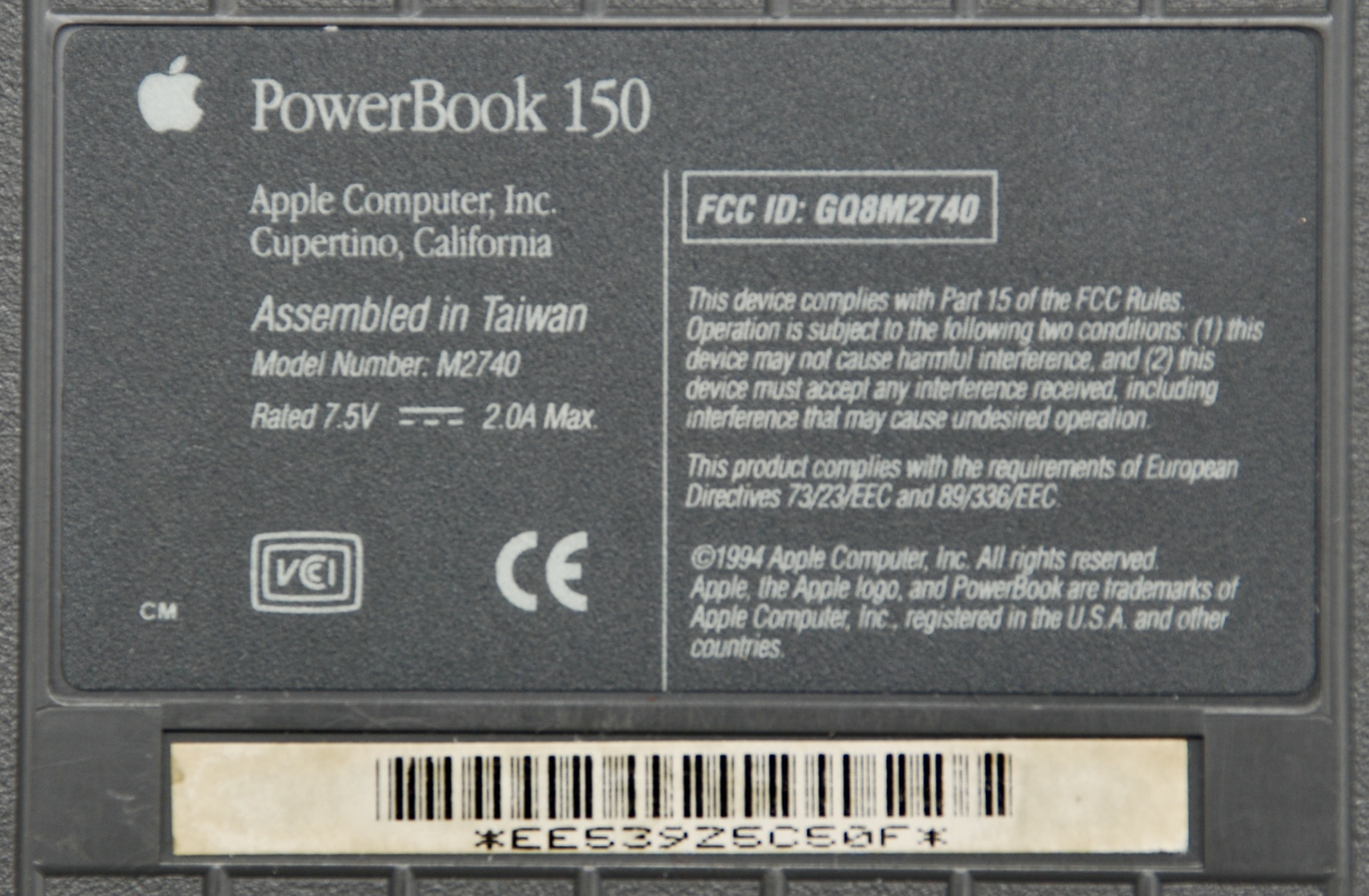 ジャンク Apple PowerBook 150 壊れています ジャンク！動作未確認 Apple PowerBook 150