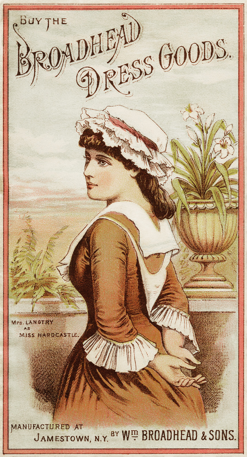 Victorian Trading Card ~ Broadhead Dress Goods | Old Design Shop Blog