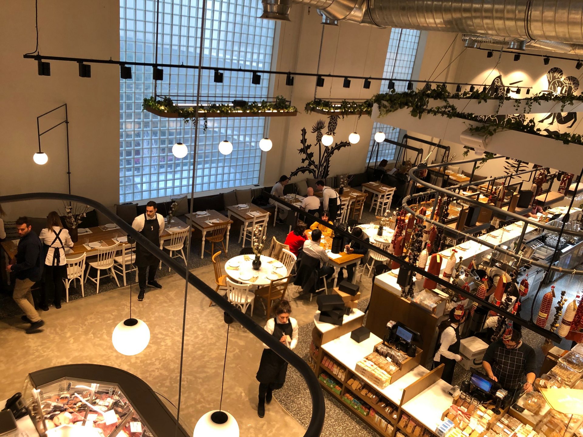 The rooftop restaurant offers great views of the acropolis. Ergon House Athens Omdmc Greece Cyprus