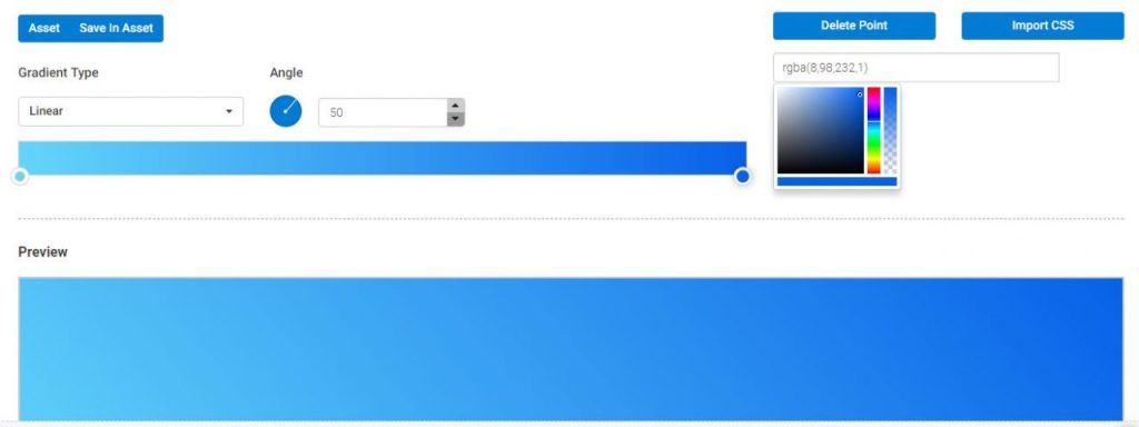Gradient css генератор