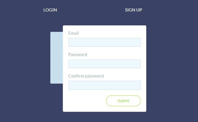 Beautiful HTML CSS Sign Up and Registration Form - OnAirCode