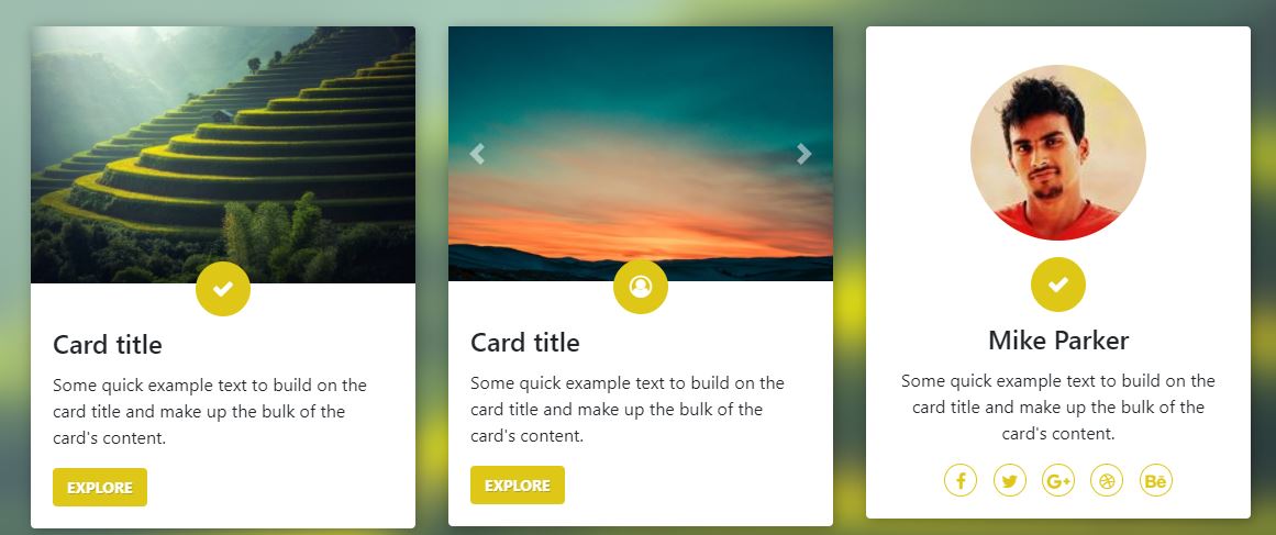 Material Design Cards For Bootstrap - OnAirCode