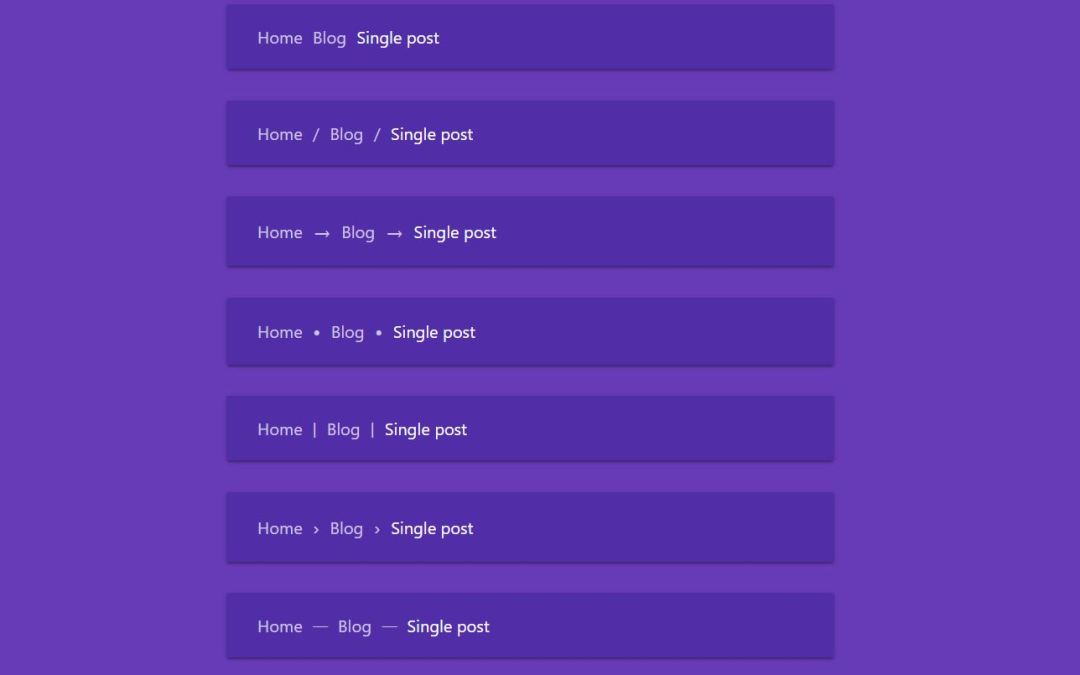 20+ Breadcrumb CSS Examples Code Snippet OnAirCode