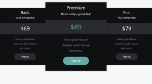 20+ HTML CSS Pricing Table Examples - OnAirCode