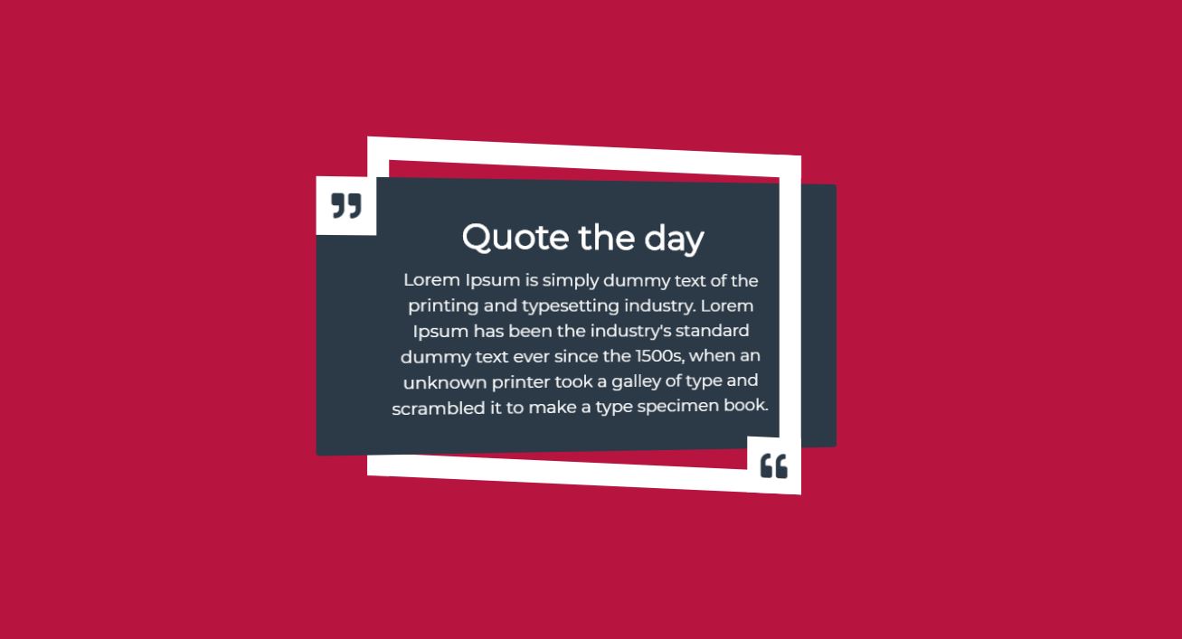 22+ HTML CSS Blockquote Unique Examples OnAirCode