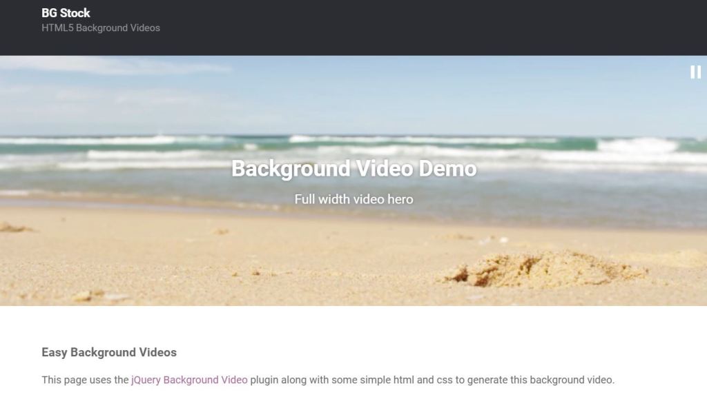 20 Background Video CSS Examples Code Snippet OnAirCode