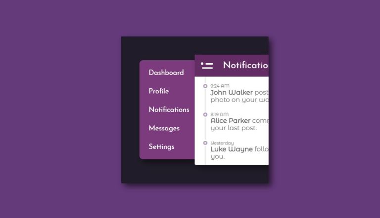 20+ CSS Notification Examples with Source Code - OnAirCode