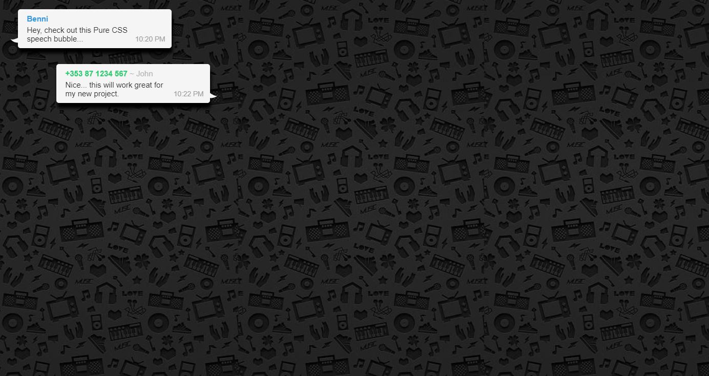 12+ Bootstrap Chat Speech Bubble Examples OnAirCode