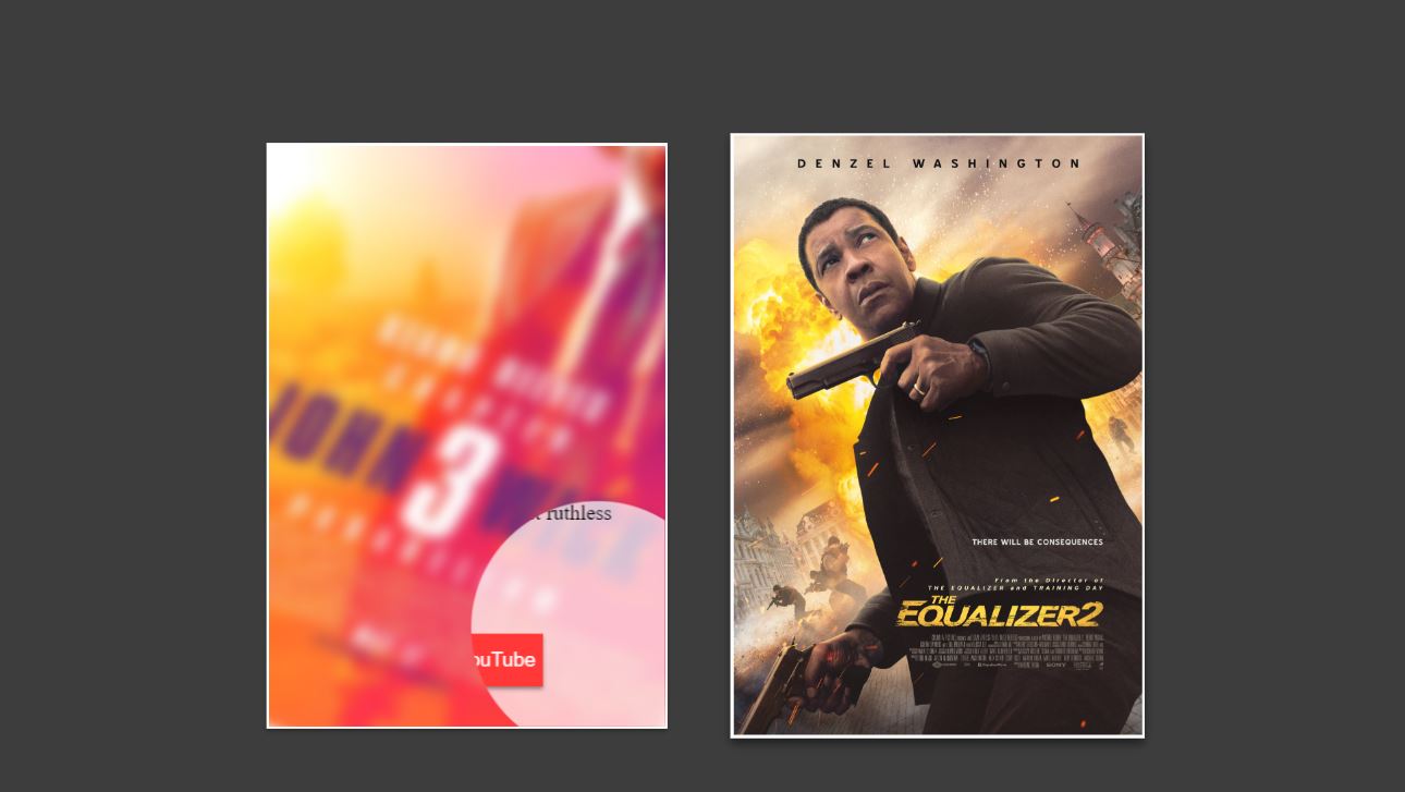 Clip path  CSS card effects example