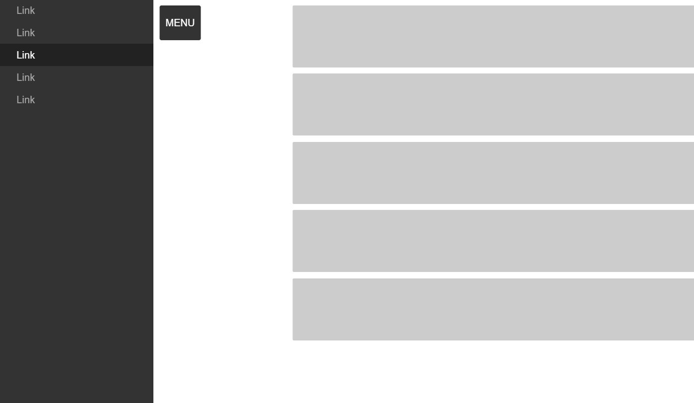 CSS Triggered Side Menu