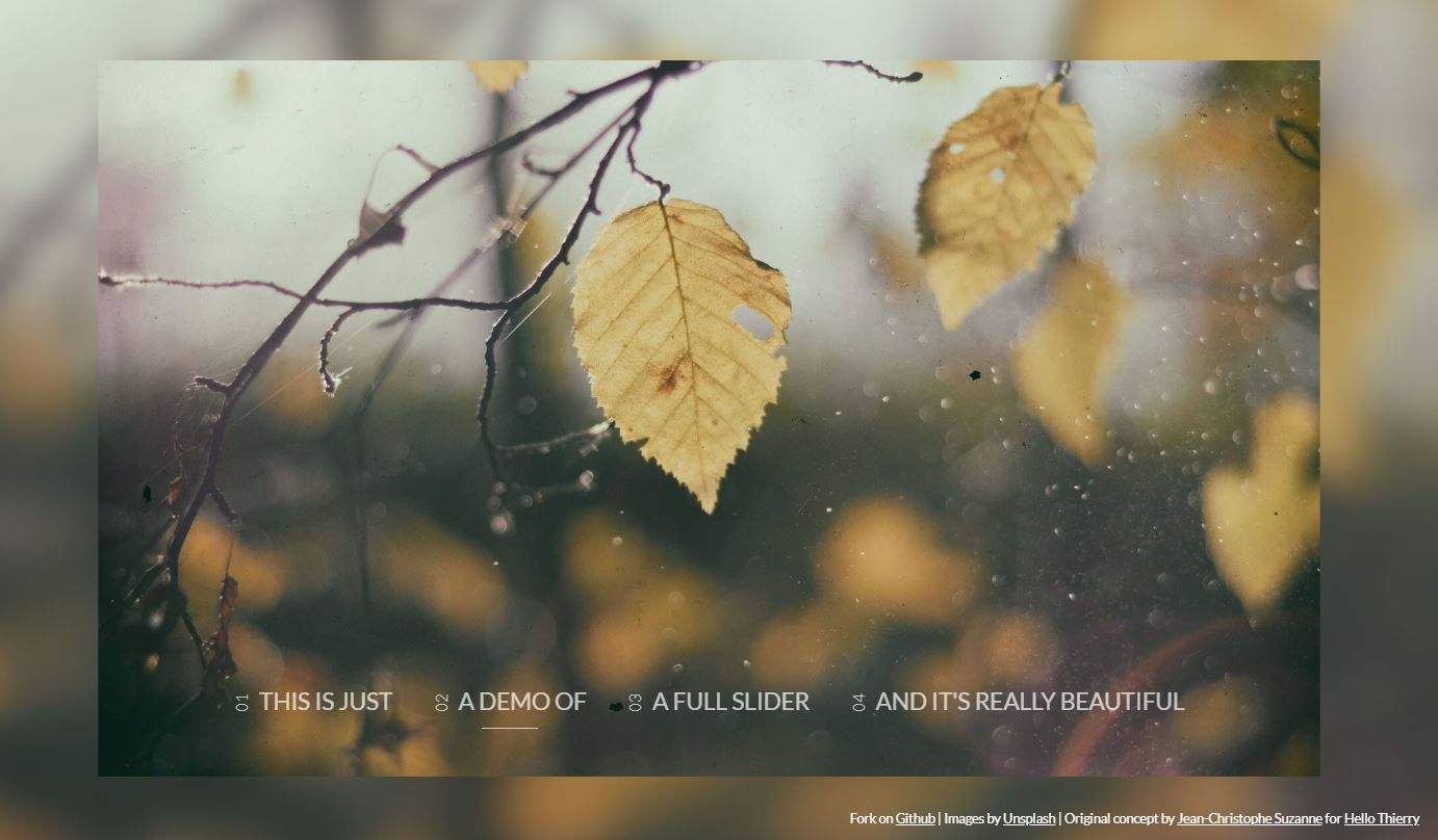 Full Page JavaScript Slider Prototype