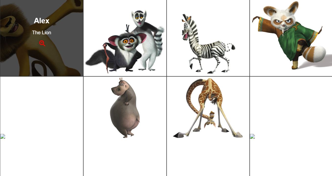 Simple Thumbnails design with Mouse Hover 