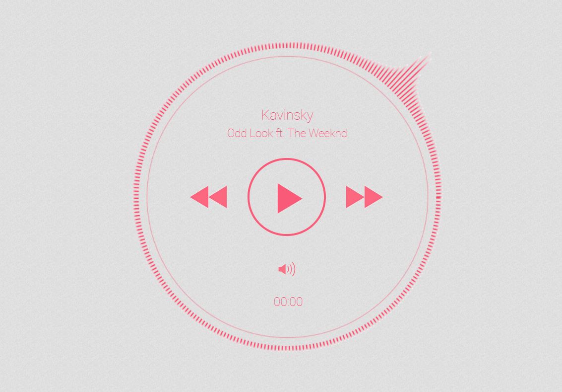 Circle JavaScript JS music/audio play