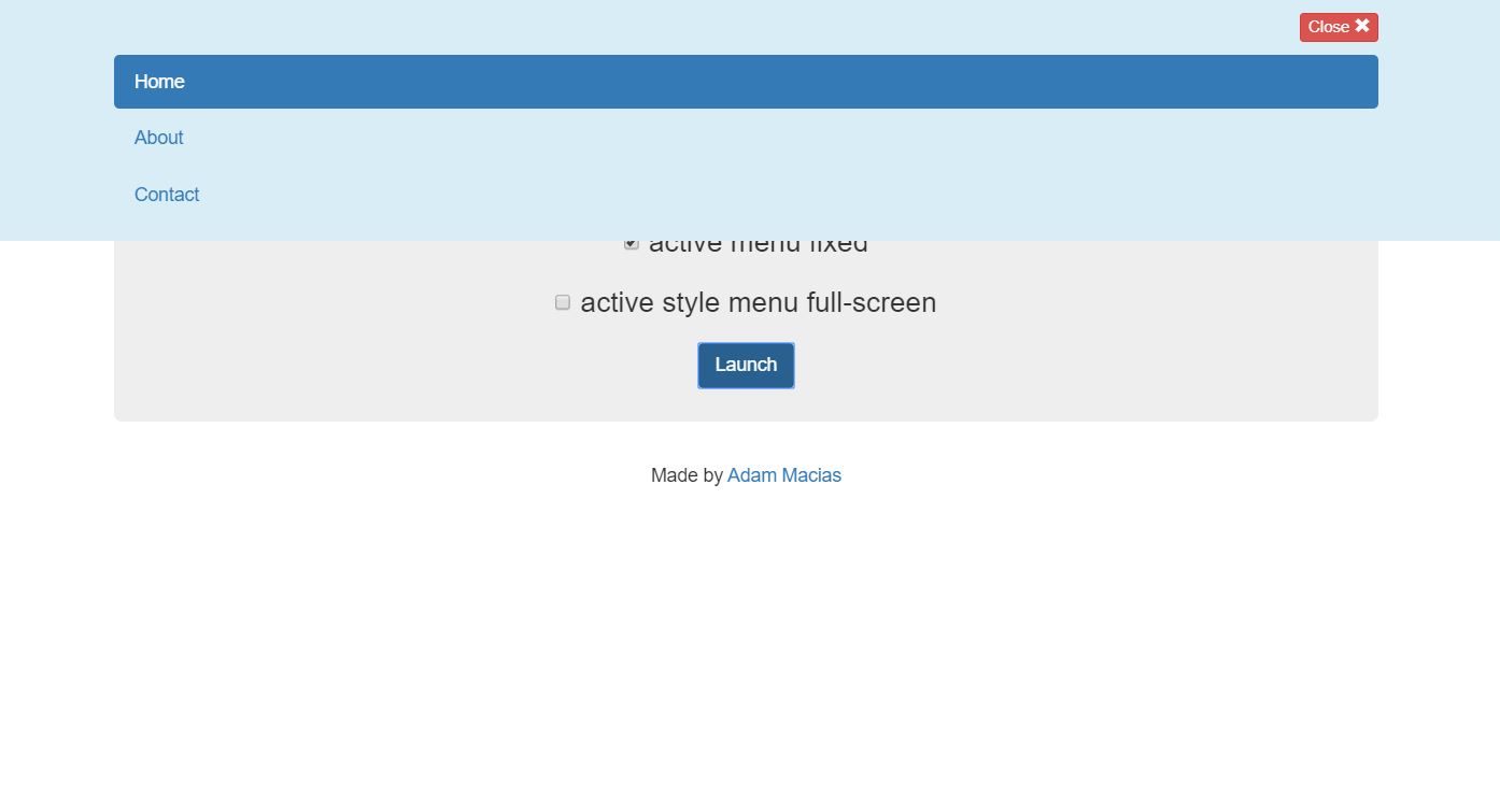 MenuToggle with Style