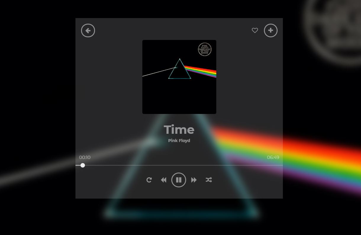 Music player UI design