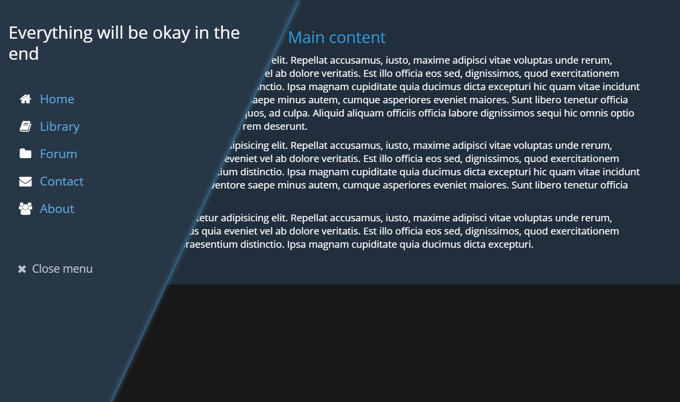 23+ JavaScript Sliding Slide Menu Examples - OnAirCode