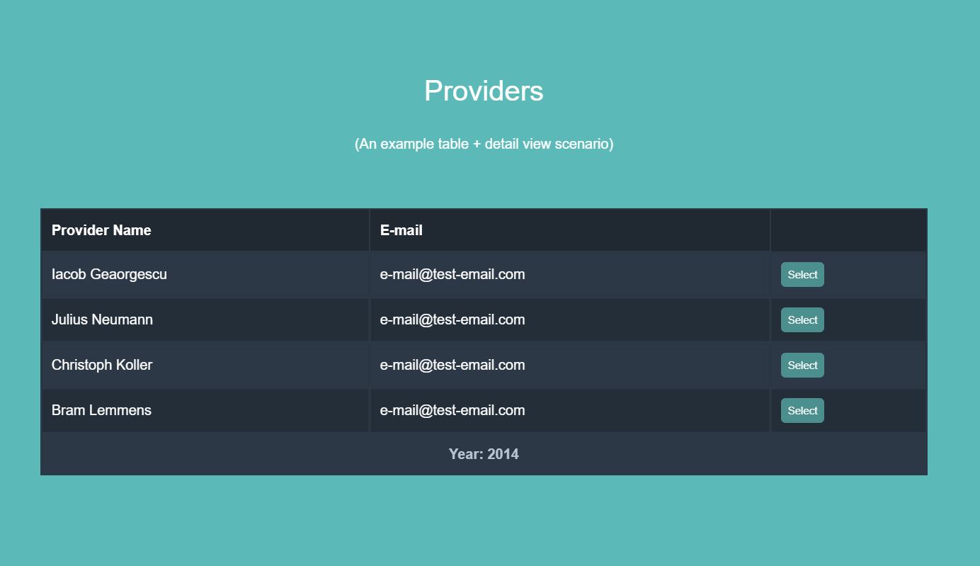 18+ JavaScript Table Design Examples - OnAirCode