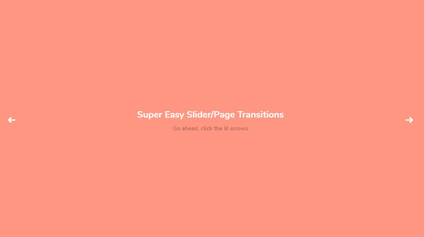 Easy CSS Page slide 